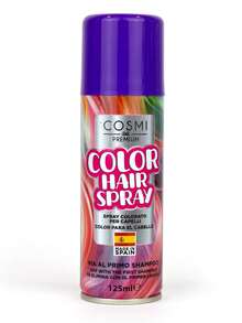 COSMI MILANO Made In Spain 125ml Spray, Temporary Hair Dye 125ml, 5 Vibrant Colors, Easy To Apply And Remove With Shampoo, Light, Long-Lasting And Gentle On Hair Formula, Create Your Exclusive Look For Summer, Beach, Parties And Holidays, Creative Festivals And Special Evenings, Unique And Personal Style. - VIOLA 207x1pz - 查看 5
