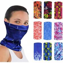Edward 9pcs Bandanas Mujer Bandanas Hombre elstico Magia Bufanda Bandana Venda de Deportes para Senderismo, Correr, Ciclismo, Motocicleta, Yoga - Color brillante - Ver 3