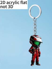 2D Flat Motorcycle Boy Acrylic Keychain, Practical Beautiful Novel Keychain, Key Chain, Holiday Gift Decoration Key Pendant, Car Key Chain, Backpack Wallet Key Chain, Durable Waterproof Fashion Unisex - Multicolor - View 7