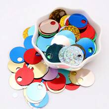 140pcs Large Hole 20mm Flat Round Sequin Holographic Loose Sequins For Handmade Crafts, Art, Jewelry Making, Sewing, Embroidery, Party Decoration - 20 Grams - View 26