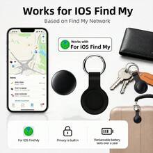 RSH Smart Label Wireless Tracker, Locator Anti-Lost Device, Key Finder Suitable For IOS Find My (Not For Android), Applicable For Keys, Luggage, Bags, Replaceable Battery, Privacy Protection, No App Installation Required, Permanently Free - Black - View 12