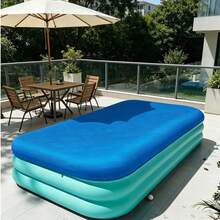 1pc Swimming Pool Cover, Protects Pool From Pollution, Keeps Warm - B - View 12