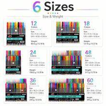 Glitter Gel Pen Set, Colorful Styles, Suitable For Diary Writing, Note Taking, Planner Decoration, Doodling And DIY Craft Making, Back To School - 12 Colors - View 10
