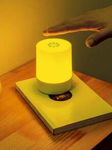 1 pièce Veilleuse LED, Gradation tactile, Interrupteur tactile, Changement de couleur tactile, 3 couleurs/16 couleurs, Lampe de chevet, Alimentée par USB et rechargeable (batterie 800 mAh), Couleur et luminosité de la lumière réglables, Éclairage doux à gradient, Lampe de chevet à commande tactile, Convient pour la nurserie, la chambre à coucher, le couloir, le salon - lampe de chevet - Voir 7