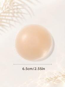 12入可重複使用矽膠乳貼，無縫隱形黏貼式胸貼，適用於露背洋裝、白色上衣與夏季穿搭 - 粉色 - 查看 6