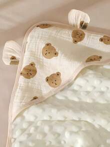 1 pezzo Asciugamano con cappuccio unisex per neonati, asciugamano da bagno per neonati con design unico, asciugamano da bagno ultra morbido per neonati, asciugamano con cappuccio essenziale per neonati, mantello da bagno con cappuccio, forniture per il bagno, asciugamano avvolgente per il bagno dei neonati, mantello da bagno universale per bambini per tutte le stagioni, morbido - Multicolore - Visualizzare 3