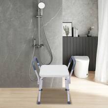 Shower Chair With Armrests Height Adjustable Shower Stool For Seniors Bath Chair Back To School - HDPE Blowing-molding Panel - View 3