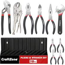 2026 New[Snowflake Wrench,]Piece Pliers Set With Joint, Long Nose, Linesman,Pump And Diagonal Pliers Home Automotive Repair R4QW - 10pc - View 2