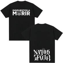 Rapper NATOS WAOR Tour 2025 Grafik-T-Shirt für Männer und Frauen Vintage Hochwertige Hip-Hop-T-Shirts Baumwolle Oversized T-Shirt Streetwear - TT-Q010098-Schwarz - Übersicht 2