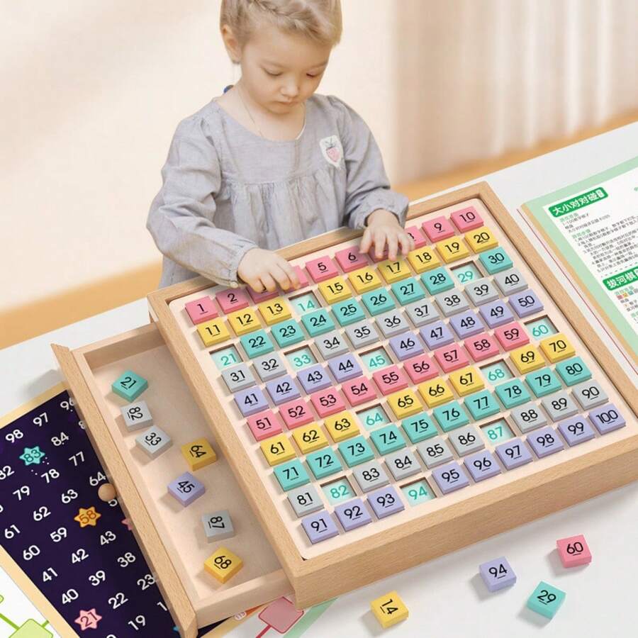 1 bộ đồ dùng dạy toán Montessori cho trẻ em, bảng nhân gỗ, học số học, cộng và trừ, đồ chơi giáo dục, đồ chơi số vui nhộn cho trẻ em, đồ chơi học tập giáo dục sớm, quà tặng cho bé trai và bé gái, quà tặng lễ, quà tặng sinh nhật, mùa tựu trường, đồ chơi bé trai, trò chơi nhóm, đồ chơi > quà tặng