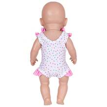 1PC 16-18IN Children Doll Ice Cream Print Doll Bodysuit, Rainbow Sprinkles Pattern With Ruffle Bow Shoulder Strap Design, Playful Doll Dress-Up Outfit, Kids Dress-Up Game, Children's Birthday Gift, Gift For Children, Surprise Gift For Kids, Realistic Doll, Suitable For Reborn Doll Clothing (Doll Not Included) - Multicolor - View 5