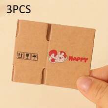 20 Stücke Minipapierboxen in Naturfarbe, kreative Verpackung, Party-Geschenkboxen, geeignet zum Basteln von Überraschungsgeschenken, lustigen Geschenken, Feiertagsparty-Geschenkboxen - Grundfarbe - Übersicht 17