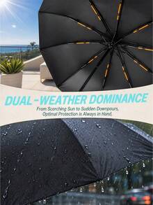 30骨全自動傘，防風便攜折疊傘，遮陽防雨旅行傘，加強版自動折疊傘，男女通用戶外傘，適用學校、辦公室、居家、旅行 - 多色 - 查看 4