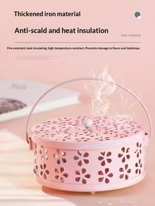 1pc Mosquito Coil Holder With Lid, Support Rack, Mosquito Coil Tray, Outdoor Camping Mosquito Coil Burner Holder - View 8