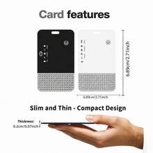 RSH Kartu Pelacak Pintar Sistem Ganda, Kompatibel dengan Apple Find My & Find Hub, Tahan Air IP68, Pengisian Daya Nirkabel, Ultra Tipis, Bluetooth, Tag Pencari Anti-Hilang untuk Dompet, Koper, Paspor - MultiWarna - View 12