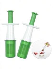 1pc Creative Grape Slicer, 1pc Manual Grape Slicer - Creative Kitchen Fruit Cutting Tool, Plastic Handheld Fruit Cutter, No Electricity Required - View 1