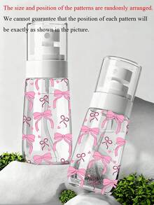 Bình xịt phun sương siêu mịn họa tiết nơ, bình chiết nước hoa du lịch bằng nhựa, bình xịt cầm tay, bình chiết nước hoa du lịch, phù hợp cho toner du lịch, mặt, trang trí nhà cửa, đám cưới, tiệc, quà sinh nhật, vật dụng du lịch thiết yếu - Nhiều màu - Xem 2