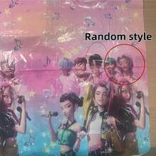 1入 熱門K-Pop D Emon Hunter Team 一次性桌布，卡通主題桌巾，適用於粉絲見面會與慶祝活動（隨機款式） - 彩色 - 查看 5