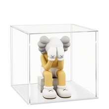 Weiße Basis Vitrine, geeignet für Sammlerstücke, montierte transparente Acrylbox, Alternative zur Glasbox, geeignet zum Ausstellen von Figuren, Heimaufbewahrung und Organisation. - Weiss - Übersicht 6