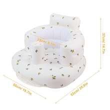 Foldable Inflatable Baby Seat, Portable PVC Sitting Trainer, Non-Slip Floor Cushion For Infants, Travel Gift - Multicolor - View 4