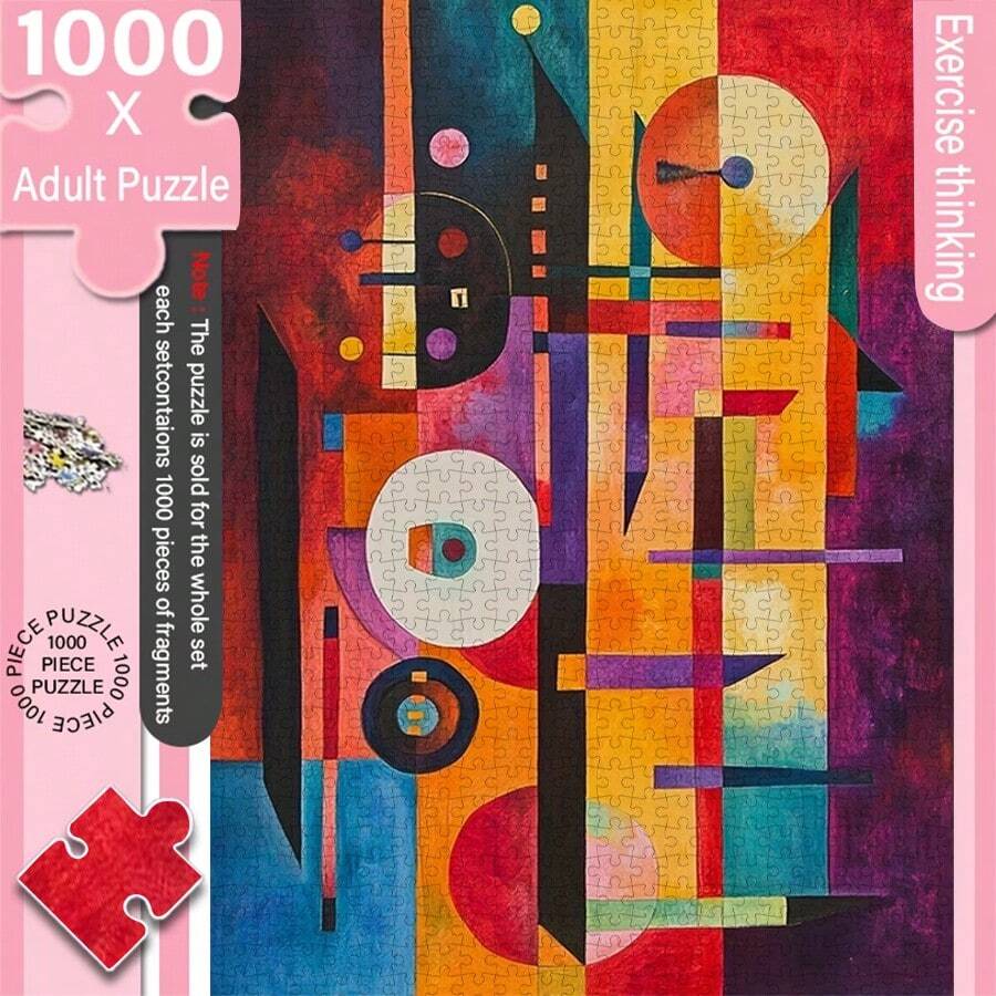 1000片成人迷你拼圖盒裝 - 這款精準切割的拼圖塊難度為成人挑戰級，採用耐刮材質。它是家庭娛樂、DIY家居裝飾的絕佳選擇，可用作藝術收藏品，也適合營造萬聖節和聖誕節氣氛，更重要的是，這是一款挑戰大腦的創意禮物，可以送給朋友和家人，用藝術拼圖點亮生活與節日。