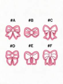 1/6 Set Butterfly Shaped Clay Cutters, Assorted Polymer Clay Cutting Tools, Butterfly Shaped Clay Molds, Suitable For DIY Handmade Clay Jewelry Making - Pink - View 5