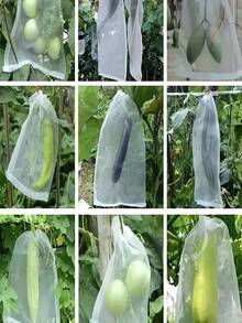 10/5pcs Drawstring Garden Mesh Bags - Essential For Protecting Fruits, Vegetables And Lawns From Insect And Bird Damage. 7.08 Inch Reusable Garden Mesh Bags With Drawstring. Suitable For Plant Protection Of Fruits, Vegetables, Tomatoes, Apples And Peaches. - Insect-proof Netting - View 9