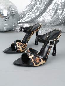 Spring/Summer Fashion High Heel Pointed Toe Single Strap Sandals - Brown - View 9