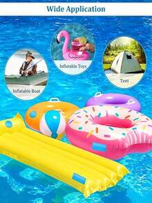 50/30/20/10PCS Pool Repair Patches, Inflatable Pool Self-Adhesive Patch Kit, Vinyl Repair Tape For Inflatable Pool Floats, Tear-Resistant Repair Sticker, Leak Fix Patch For Air Mattress. Holiday Essentials - Multiple Styles - View 4