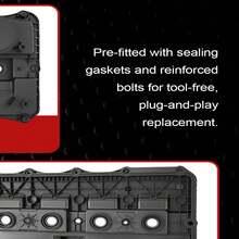 Engine Valve Cover For Fords Transit MK7 MK8 2.2 TDCi Custom 2.2 TDCi OE 1858445, Complete Cylinder Head Cover Kit With Gasket, Oil Cap & Hardware, Replacement Engine Cover For 2.2L FWD/RWD Diesels Engines - A - View 2