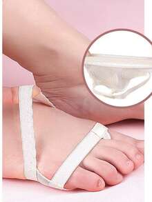 1Pair Portable Lightweight Forefoot Half Socks, Breathable Cushioned Toe Pads For Ballet Shoes Sneakers Dance Wear - Multicolor - View 6