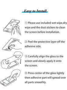 3pcs Screen Protector High Definition High Hardness Tempered Glass Screen Protector, Supports Screen Fingerprint Unlock, Scratch Resistant Waterproof Durable, Easy Installation No Bubbles, Case Friendly, Transparent Phone Accessories For - Clear - View 7