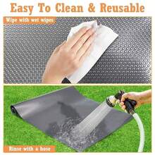 Washable Guinea Pig Bedding & Fence Mat - Reusable Non-Slip Odor-Absorbing, Suitable For Rabbits, Ferrets, Guinea Pigs, Hamsters, Hedgehogs, Small Animal Bedding, Rabbit Bedding, Guinea Pig Accessories, Guinea Pig Bedding, Hamster Bedding - View 6