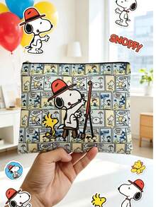SNOOPY 1個花生史努比卡通拉鍊收納袋，多功能文具與化妝品收納包，適用於旅行、學校和日常通勤，適合青少年女孩的絕佳禮物 - 彩色 - 查看 4