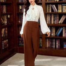 Women Blouses & Shirts - Bordeaux - View 5