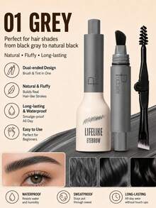 Pudaier Kuas Alis dan Pomade Alis 2-in-1 Dua Ujung, Dengan Kuas Alis Dua Ujung, Mudah Dibentuk, Presisi, Alami, Alis Terbentuk Seperti Rambut yang Lebat, Tahan Air, Anti Luntur, Tahan Lama, Cocok Untuk Pemula, Hadiah Makeup Wanita - 01 - View 4