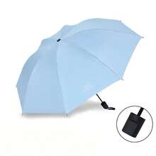 Foldable UV-Blocking, Windproof, Waterproof Umbrella, Reinforced Sturdy Frame, Portable Casual Style, Multiple Colors Available, Suitable For Daily Use And Gift-Giving - Manual - View 5