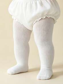 3 Cái/gói Quần Legging Màu Trơn Cho Bé Gái, Quần Tất Phù Hợp Đa Năng Cho Mọi Mùa - Nhiều màu - Xem 7