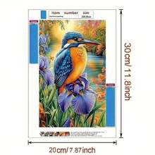 1 Set Handmade 5D DIY Diamond Painting Kit, Canvas Wall Art Suitable For Home Bedroom Entrance Study Bathroom Decoration, Holiday Gift - View 3