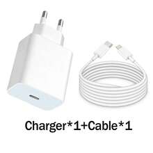 EU 20W Fast Charging Kit USB C Wall Charger & 3.3ft/100cm Type C To Lightning Cable Compatible With IPhone 14Pro Max/14 Pro/14/13 Pro Max/13 Pro/13/12 Pro Max/12 Pro/12 Phone Adapter - EU C Type Plug(220-240V) - View 13
