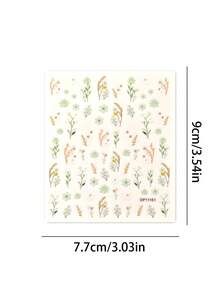 Tiebeauty 2 piezas Pegatinas de arte de uñas de margarita pastoral de primavera, diseño de estilo Ins de margarita floral, decoración de uñas autoadhesiva DIY, suministros para uñas, adecuado para salidas de primavera/verano, decoración de arte de uñas para fiestas de vacaciones - Multicolor - Ver 12
