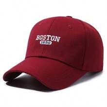 1件中性款棒球帽，刺繡「BOSTON」字樣，適合日常戶外運動與休閒穿著，四季皆宜 - 多色 - 查看 18