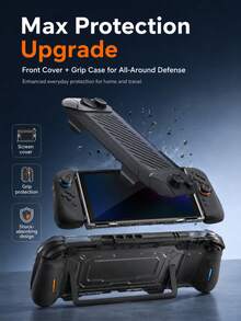 2 Full Body Protective Case Set - Armor-Grade PC Hard Back + TPU Bumper, Ergonomic Thick Silicone Handles, 8-Card Slot Storage Cover With 70° Foldable Stand, Scratch-Resistant Portable Accessories For NS2 Console, Includes Joystick Caps - Best Gift Compatible With Switch Players - Multicolor - View 9