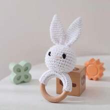 Mainan Kerincingan Kelinci Anyaman Tangan, Mainan Kerincingan Tangan Bayi, Mainan Genggam, Lonceng Terintegrasi, Bentuk 3D Lucu, Detail Kaya, Menarik Perhatian Bayi, Melatih Pendengaran Bayi, Hadiah Ulang Tahun, Halloween, Natal yang Sempurna untuk Bayi - MultiWarna - View 10