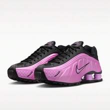 女款 NIKE SHOX R4 低筒運動休閒鞋 AR3565-014 - 粉色 - 查看 6