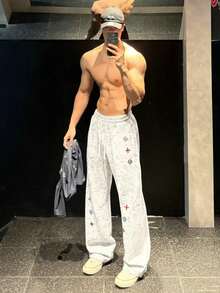 Men Sweatpants - Grey - View 1