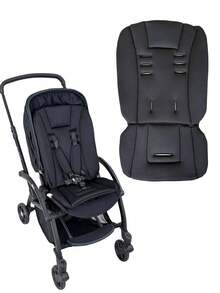 1pc Universal Baby Stroller Seat Cushion, Soft & Breathable Infant Travel Sleeping Mat Suitable For Multiple Strollers - Black a - View 1