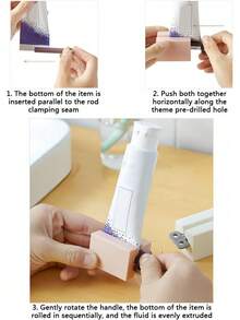 1pc Slouchy Toothpaste Squeezer, Manual Toothpaste Squeezer, Facial Cleanser Pump, Toothpaste Clip, Bathroom Accessories, Bathroom Gadgets - Multicolor - View 7