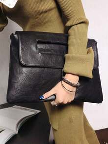 Dedoo 2025 Nuevo bolso de mano pequeño de moda con correa cruzada, bolso de hombro para mujer de gran capacidad para portátil - Negro - Ver 3