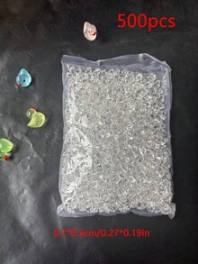 50/500/1000/5000個仿真冰石，壓克力寶石水晶，塑料鑽石裝飾填充物，適用於花瓶、魚缸、春季派對桌面散佈、婚禮食物展示、攝影道具、家居裝飾 - 透明 - 查看 15